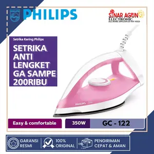 Philips Diva GC122 / GC-122 Setrika Anti Lengket - Pink Default