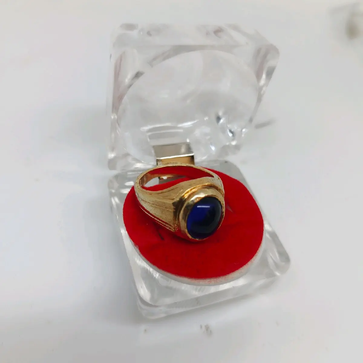 Batu Bungur tanjung natural ring alpaka