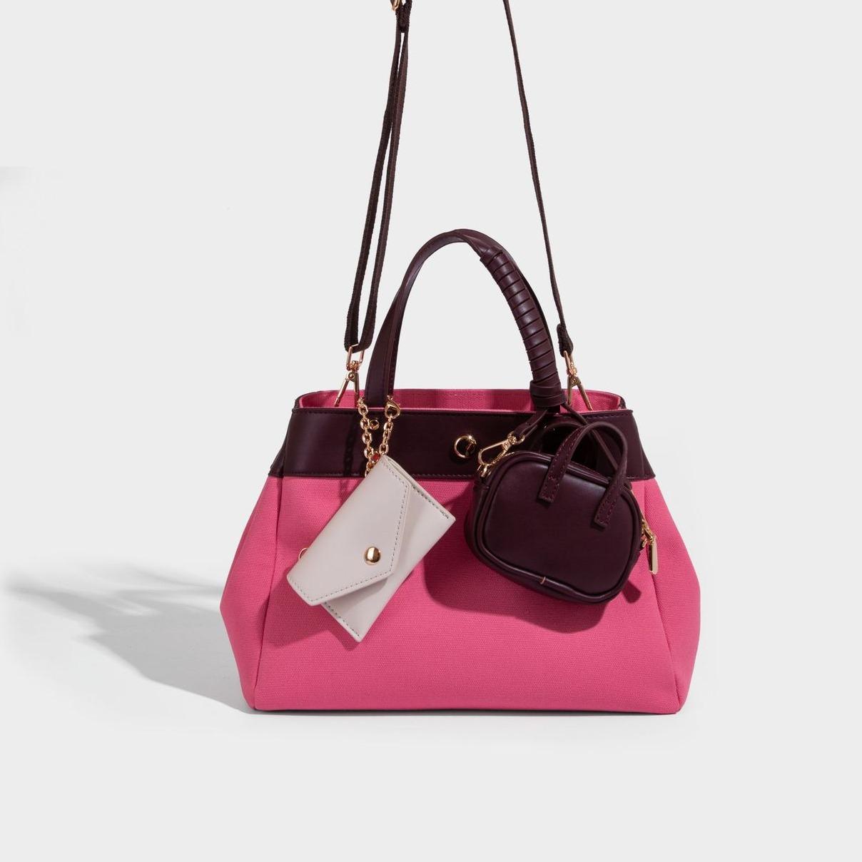 Envoy canvas satchel Tas Wanita Top Handle Tas cantik Tas Selempang