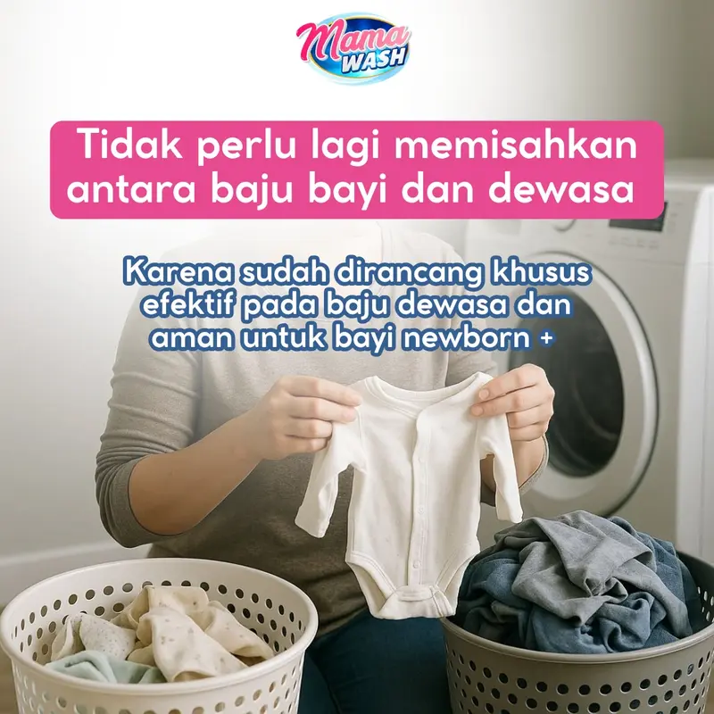 MamaWash Deterjen Cair Bayi & Dewasa 5 Liter - Detergent Laundry Liquid Sabun Cuci Baju Bayi Dewasa Eco Friendly 5000 ml 2