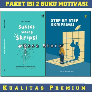 Paket 2 Buku | Sukses Sidang Skripsi | Step By Step Skripsimu