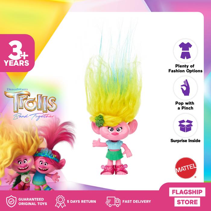 Gambar Trolls Band Together Yellow Hair Pops - Mainan Action Figure dari Mattel Indonesia_NEW Kota Tangerang Tokopedia