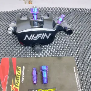SET BAUT TITANIUM KALIPER NISSIN/KALIPER STANDAR UNIVERSAL MOTORCYCLE