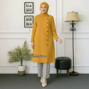 Tunik Maroko Terbaru Crinkle Airflow untuk Wanita Muslim