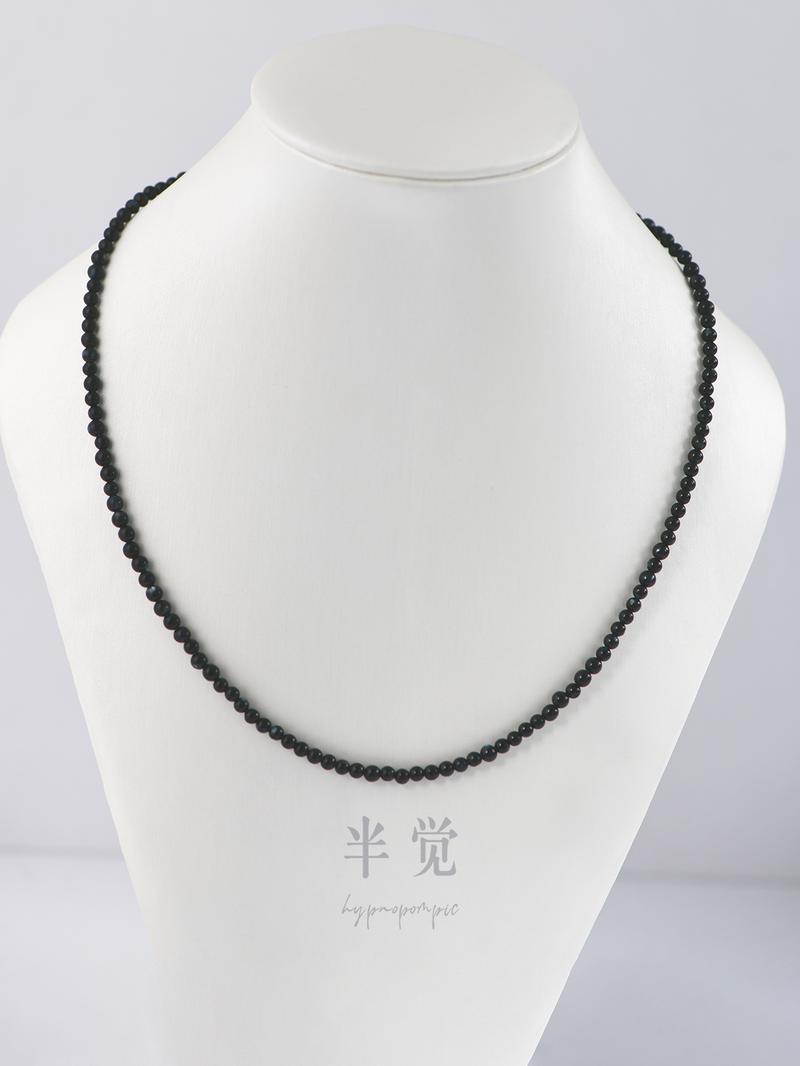 Product Introduction of "Pearl Dreams"3.5 - 4mm Black Mother - of - Pearl Necklace 3