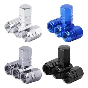 4pcs Tutup Pentil Aluminium Ban Mobil Motor Sepeda Motorcycle Universal Close the Valve Car Tire