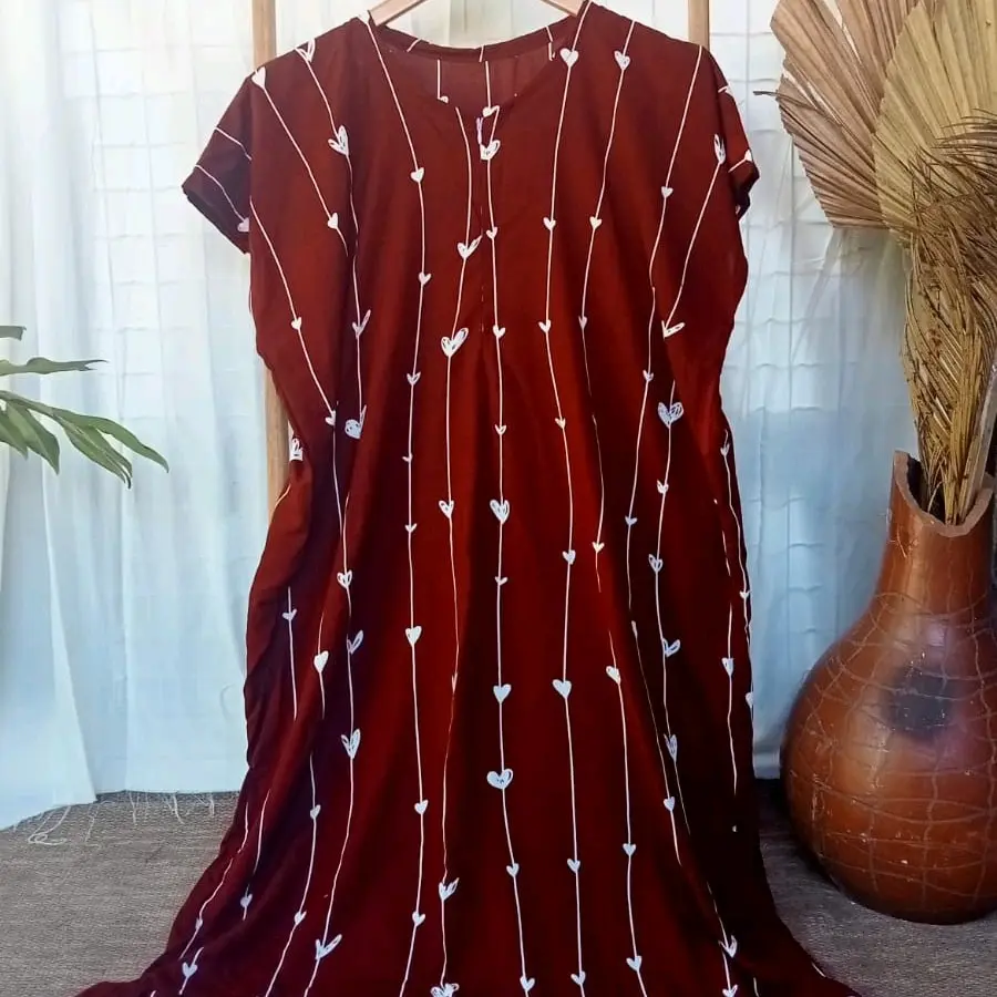 Daster Rayon Ruffle Busui LD 110cm