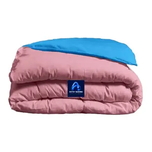 Bed Cover Only Kombinasi Polos TwoTone ( Selimut Saja ) Tanpa Sprei Sarung Bantal Guling Karet Kain Kain Bantal