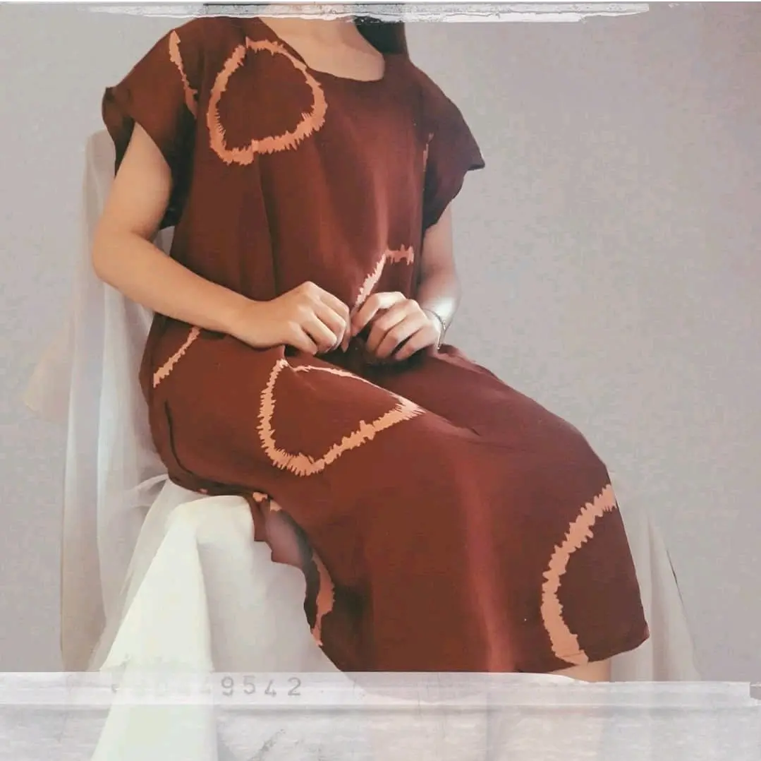 Daster Rayon Bali Adem Motif Shibori Dress