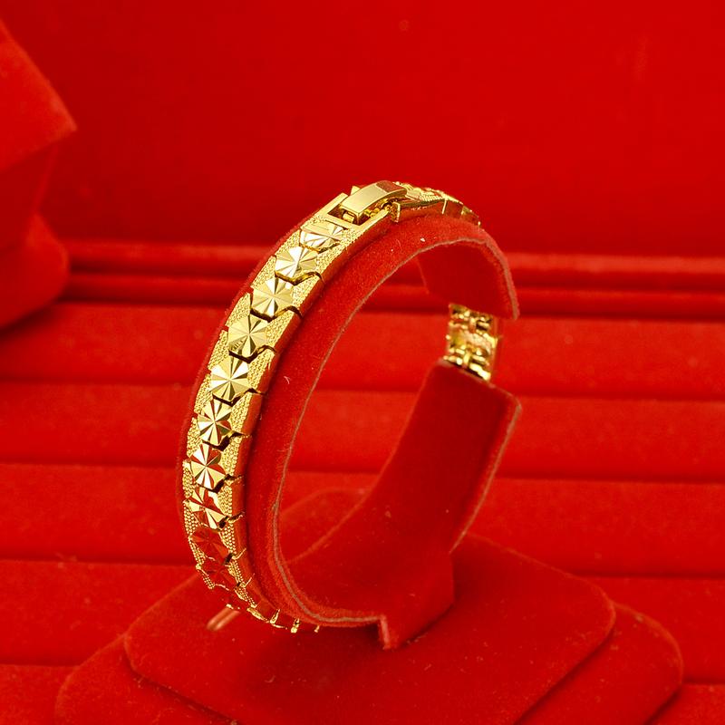 Product Introduction of Copper gold-plated watch chain, Geely bracelet, gold-plated accessories, non fading, non peeling alarm jewelry -24H shipping, free gift jewelry box 8