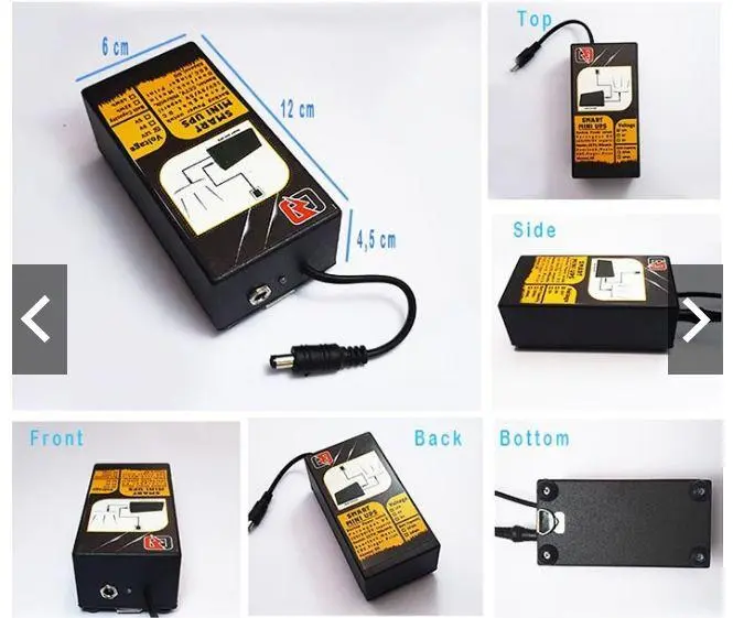 Smart UPS mini DC 12 Volt REMOVEBLE BATTERY (Tanpa baterai) 0