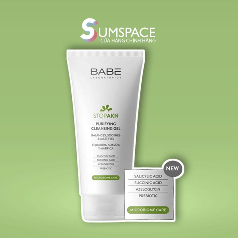 Sữa Rửa Mặt BABE Stop AKN Purifying Cleansing Gel Skincare Cho Da Dầu Mụn - 20