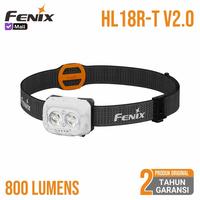 Gambar Fenix Senter Kepala HL18R-T V2.0 Lightweight Trail Running Rechargeable Headlamp LED Cool White + Warm White + Red Light 800 Lumens - PolarNightBlack dari Fenixlight Indonesia Kota Semarang 4 Tokopedia