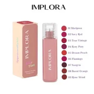 Implora Jelly Tint Lipstik Gel Gloss 5ML - Bibir Halus, Bervolume, dan Melembabkan Bibir - Orange 4