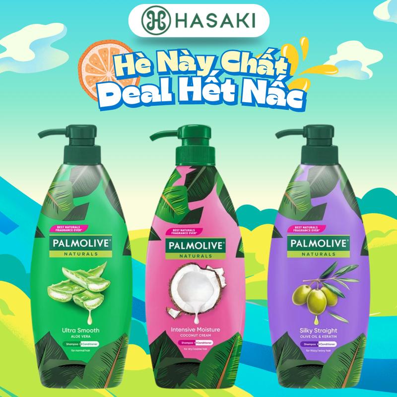 Dầu Gội Xả 2in1 Palmolive 600ml Intensive Moisture Shampoo + Conditioner  | HASAKI BEAUTY