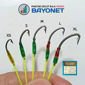 Pancing Belut Urek Belut Sawah Bahan Baja Kuat Tahan Karat Model Bayounet