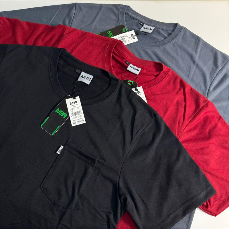 PART 1 PILIH WARNA Promo Paket 2 Pcs 50 Ribu Kaos Polos Pocket Saku Pria dan Wanita MBN 5