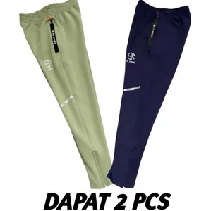 Paket Hemat 2 Pcs Celana Training Scuba Premium Tebal Elastis Olahraga Sport untuk Jogging Yoga Fitness