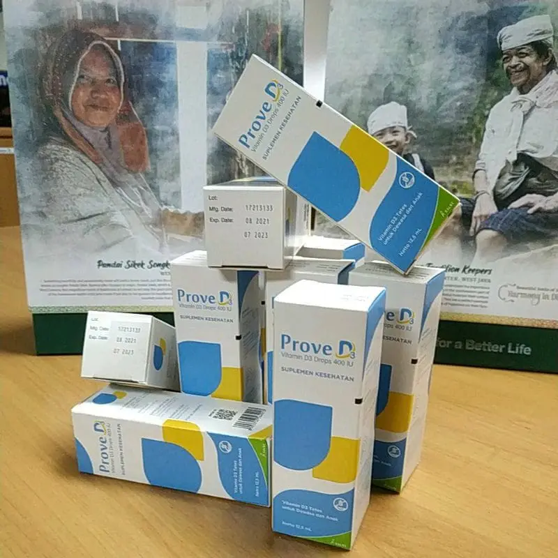 Prove D3 Drop - Vitamin D3 400 IU Tetes 12.5 ml untuk Dewasa dan Anak Untuk Kesehatan Tulang Dan Imun Anak 2