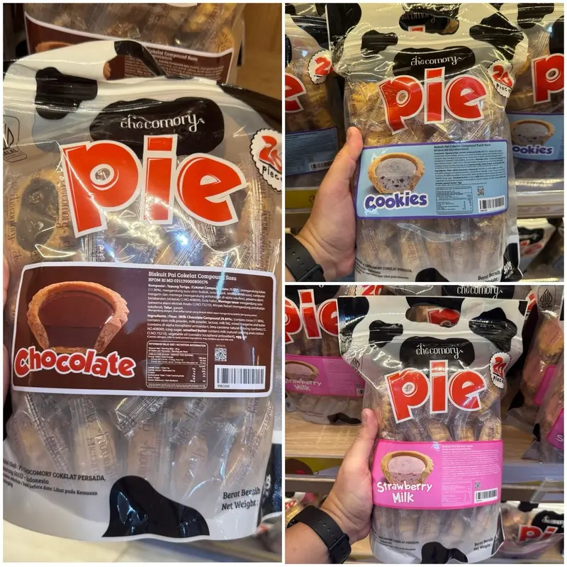 Pie Chocomory Pai Biskuit Coklat Aneka Rasa 500 gram (isi 20) 0