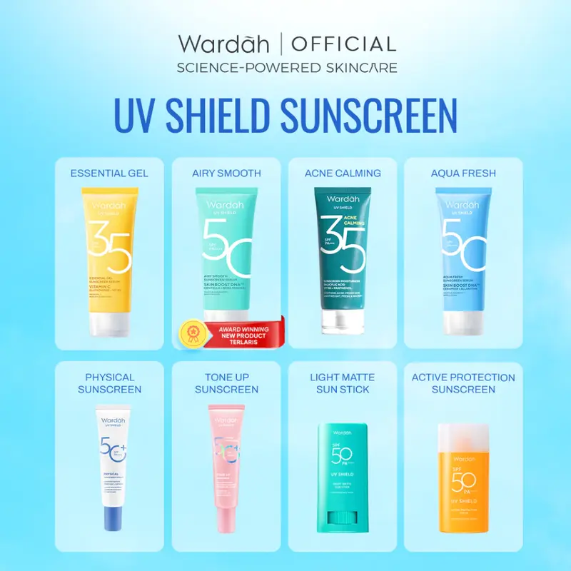 Wardah UV Shield Sunscreen All Series - SPF 35 SPF 50 0