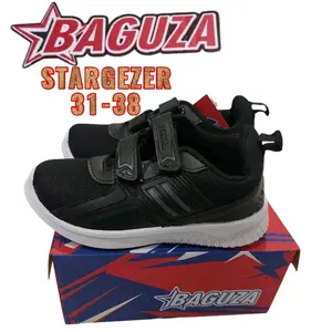 Sepatu Sekolah Anak SD Baguza Cowo Fashion Hitam Putih Size 31-37 sepatu anak laki2 6–12  branded sepatu  anak
