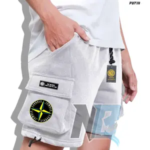 Celana Cargo Pendek Bahan Fleece Brotshots Kantong Gamblok Banyak Motif Terbaru Cargo Terbaru Size M L XL XXL