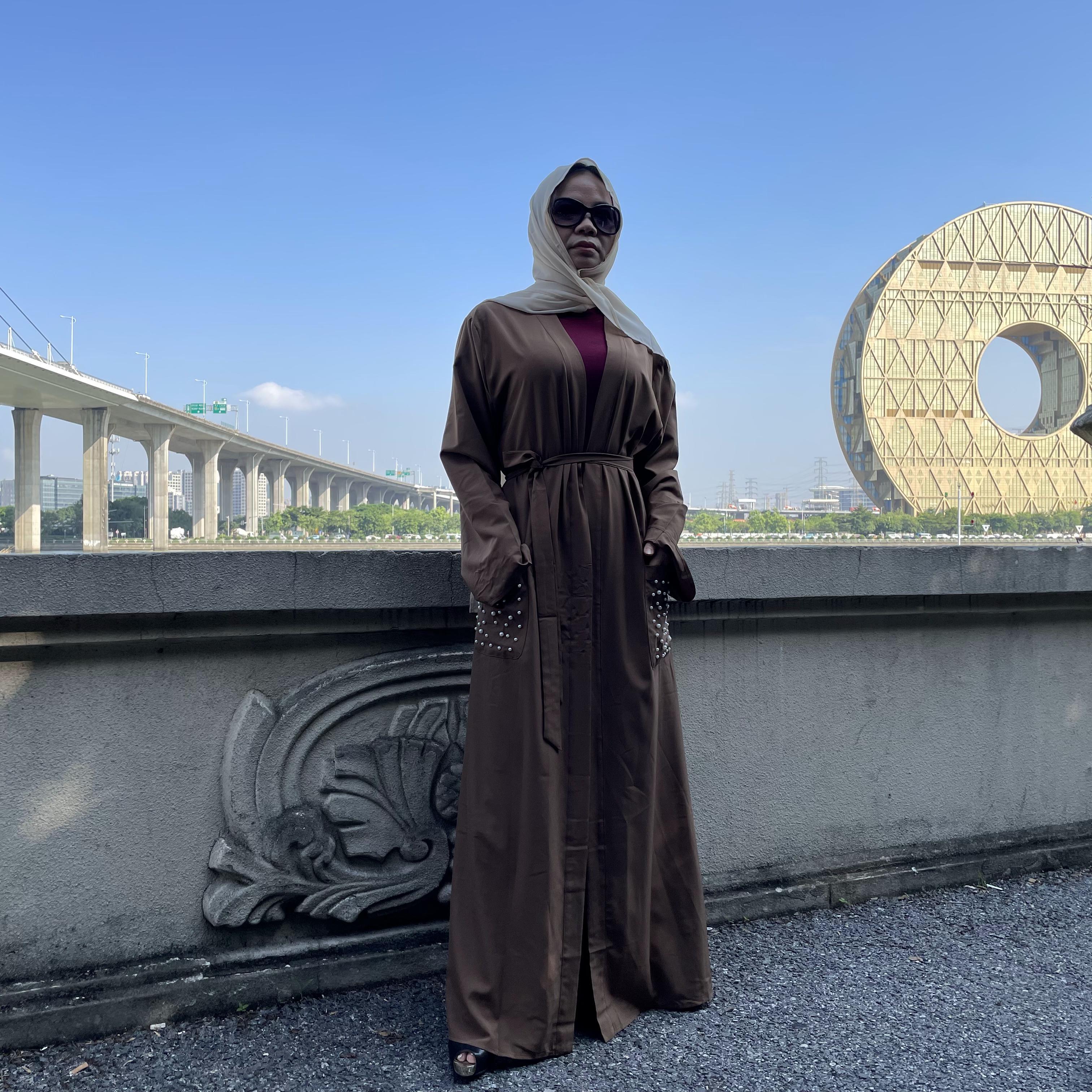 1738#New Fashion Abaya Dress - CHAOMENG MUSLIM SHOP