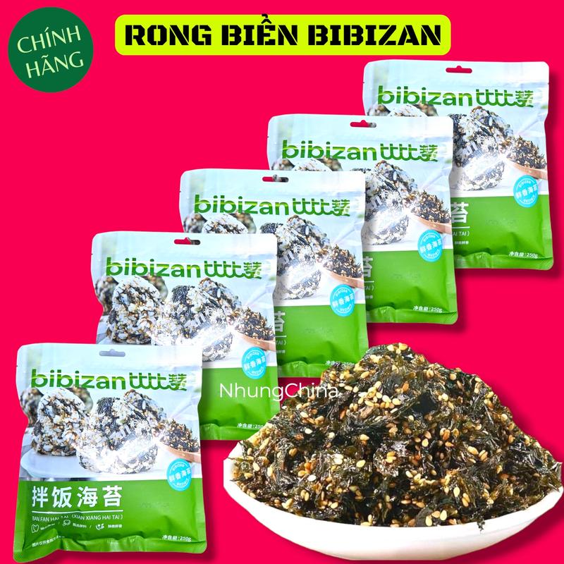  Set 2 Gói Rong Biển Ăn Liền Chính Hãng Bibizan Rắc Cơm Siêu Ngon 250g - Snack Food 
