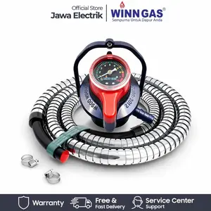 WINN GAS W-900meter Regulator 3 Pengunci + Selang Gas 1.8Meter