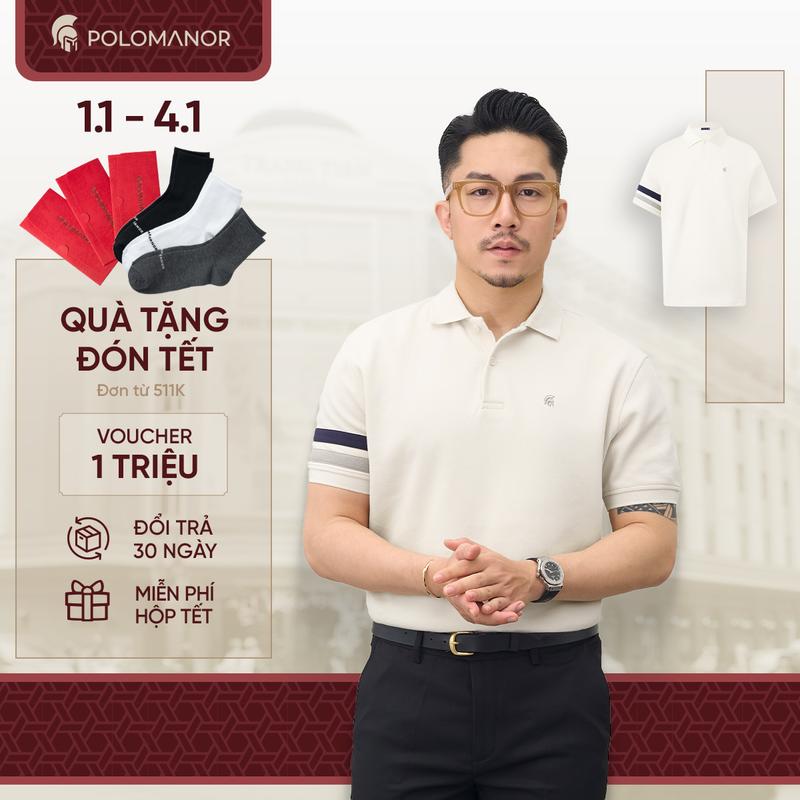 Áo polo nam cao cấp JAY BST SÁNH ĐÔI vải cá sấu cotton interlock thanh lịch sang trọng - POLOMANOR