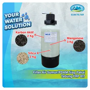 Filter Air 3 in 1 - Filter Air Sumur dan PDAM - FRP 817 Siap Pakai