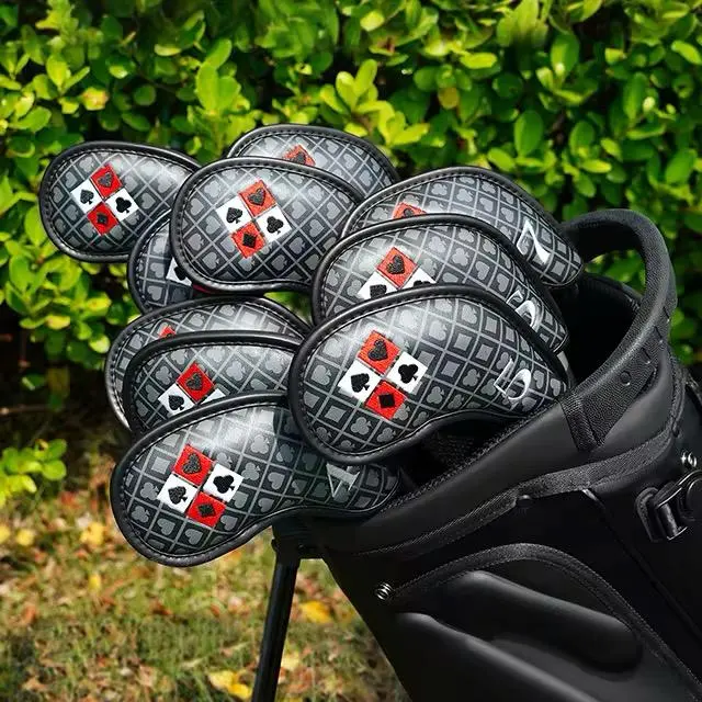 Black Big Win Iron Set Head Cover Golf Iron Stick Sarung Penutup Stick Club Iron