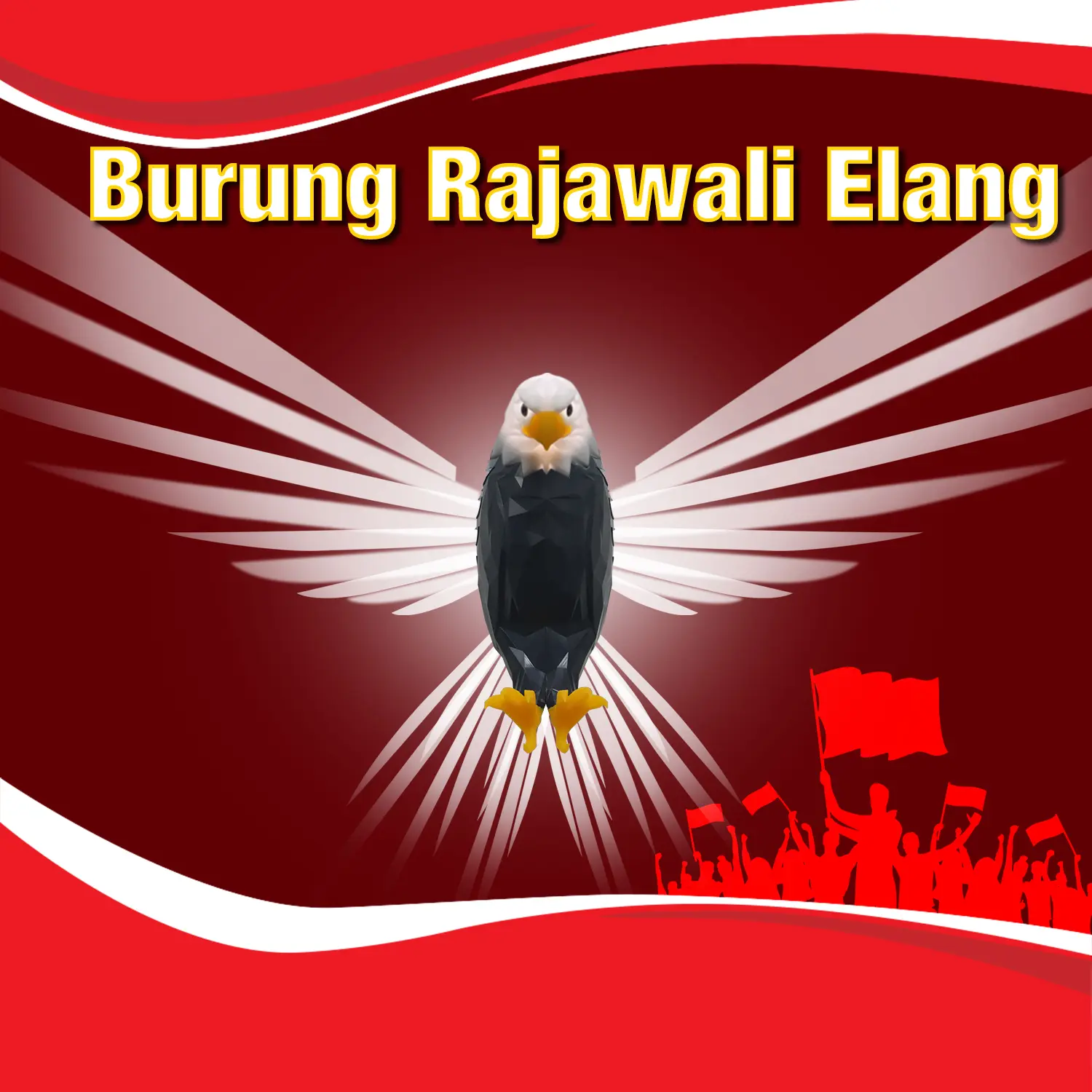 【New】Burung Rajawali Elang dengan Lampu Penerangan Model Burung Rajawali galuda Garuda Indonesia
