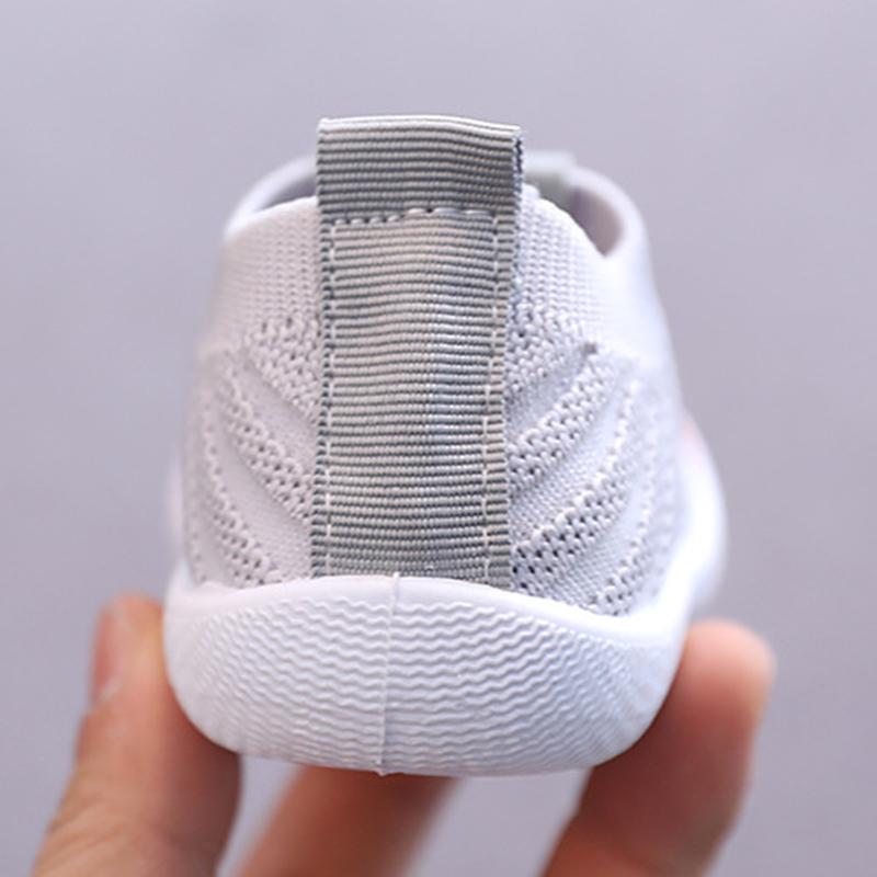 Product Introduction of Spring Summer Baby Socks Shoes Breathable Soft Infant Toddler Knitting Shoes Anti-Slip Kids Boys Girls Flats 36