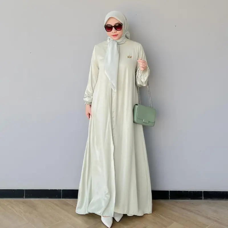 Marina Dress by Diana fz/ gamis simple busui friendly / gamis rayon premium / fashion muslimah 5