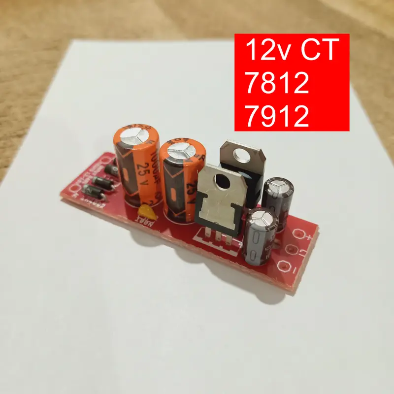 Kit PSU Simetris Power Supply Regulator 7812 7912 7815 7915 12v 15v CT 1
