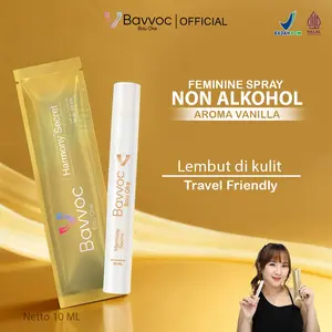 BAVVOC Feminine Spray Vanilla 10ml Non Alkohol Spray Wanita Lembut untuk Pemakaian Harian I BPOM I Halal