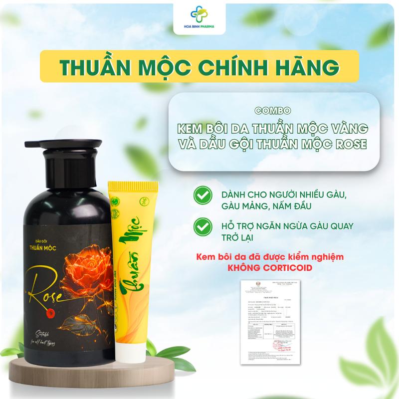Dầu Gội Thuần Mộc Rose – Dịu Nhẹ, Cân Bằng Da Đầu, Hỗ Trợ Làm Sạch & Nuôi Dưỡng Tóc