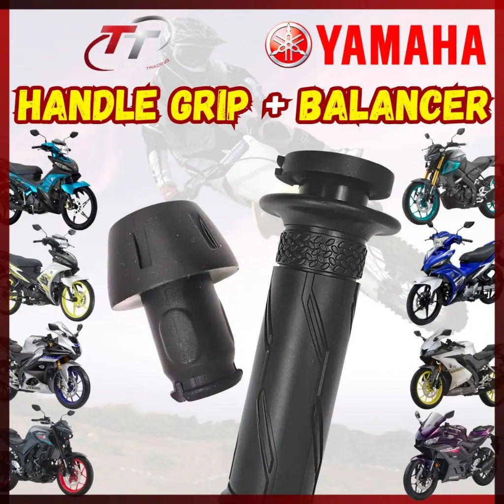 YAMAHA Handle Balancer Grip Set Handel Sarung Trotel Y15ZR Y16ZR LC135 EGO FI FZ150 R25 NMAX NVX XMAX EZ115 LAGENDA GEAR