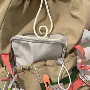 CBCY Backpack dan Mini Backpack Tas warna dopamin Ransel Wanita Import Tas Remaja Aesthetic Style Korea Tas Ransel Laptop Perjalanan Tas Sekolah Siswa SMP Kain Nylon  Anti Air Kapasitas Besar