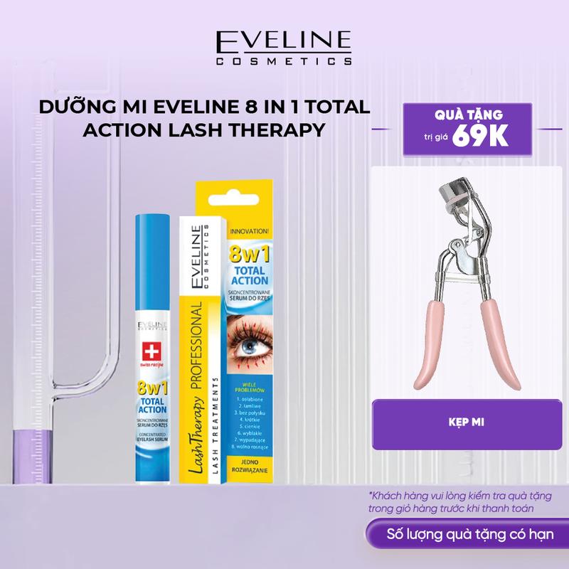 Tinh chất dưỡng mi Eveline 8 In 1 Total Action Lash Therapy làm dày và dài mi…