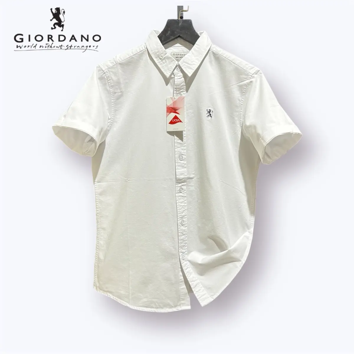 Kemeja Pria Giordano 3D lengan Pendek Premium Slimfit | Kemeja Casual Pria