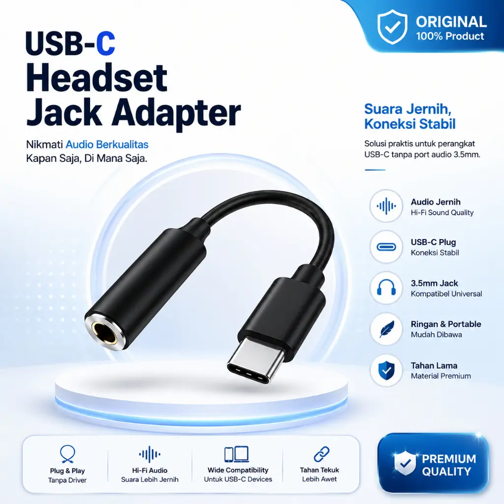 USB-C Headset Jack Adapter