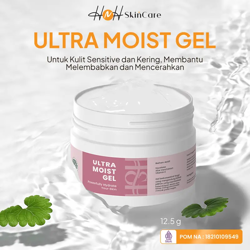 HNH Skincare - Ultra Moist Gel - Moisturizer Pelembab Wajah untuk Kulit Kering Sensitif 0
