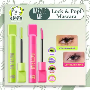 ฅ Elaira ฅ - DAZZLE ME Lock & Pop! Duo Mascara Series VoluMAX-ing and LongLASH-ting Mascara Smudgeproof Transferproof Waterproof Maskara Longlasting Tahan Lama 24 Jam