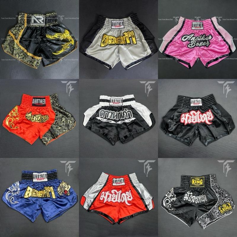 [ SALE KHỦNG ] Quần MuayThai Kickboxing Chính Hãng Another Cao Cấp Chất Liệu Satin Bền Bỉ - Sport