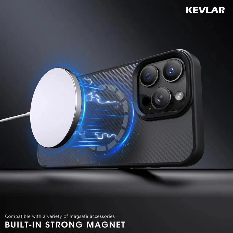 KEVLAR PIXELS Softcase Premium Compatible untuk iP 11-16 Motif Carbon 5