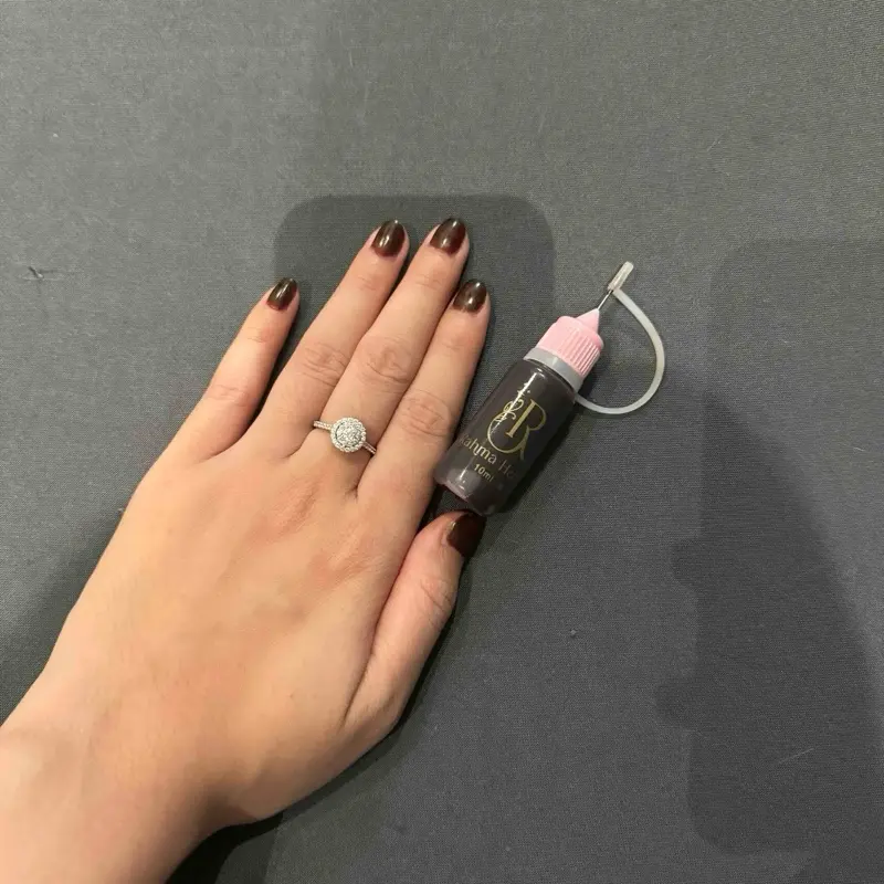 ( BARU ) RAMADAN SERU Rahma Henna Maroon Sultan Dark Kemasan 15ml SPECIAL RAMADAN 2025 Pewarna Nail Kuku 2