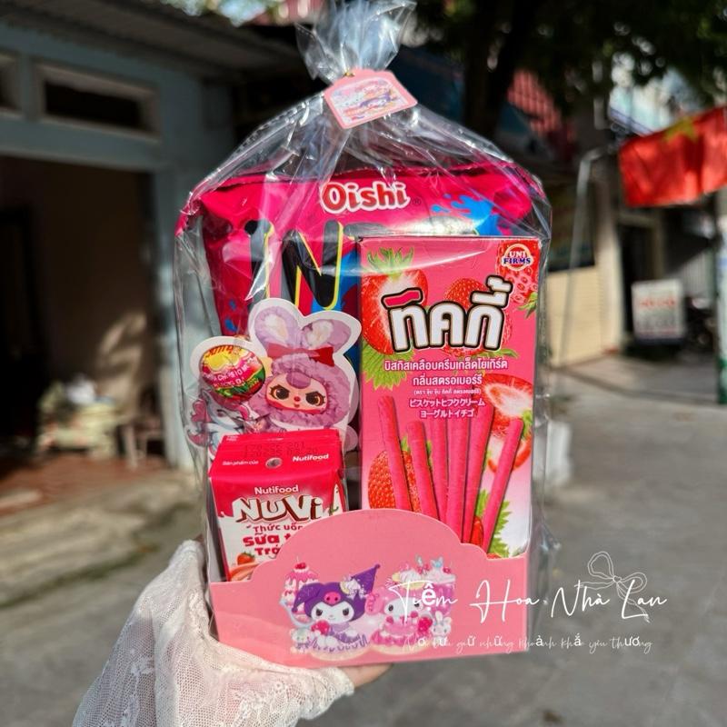 Túi Quà Bánh Kẹo Dễ Thương Tặng Sinh Nhật Trung Thu 1/6 Box Quà Bất Ngờ Siêu Đáng Yêu
